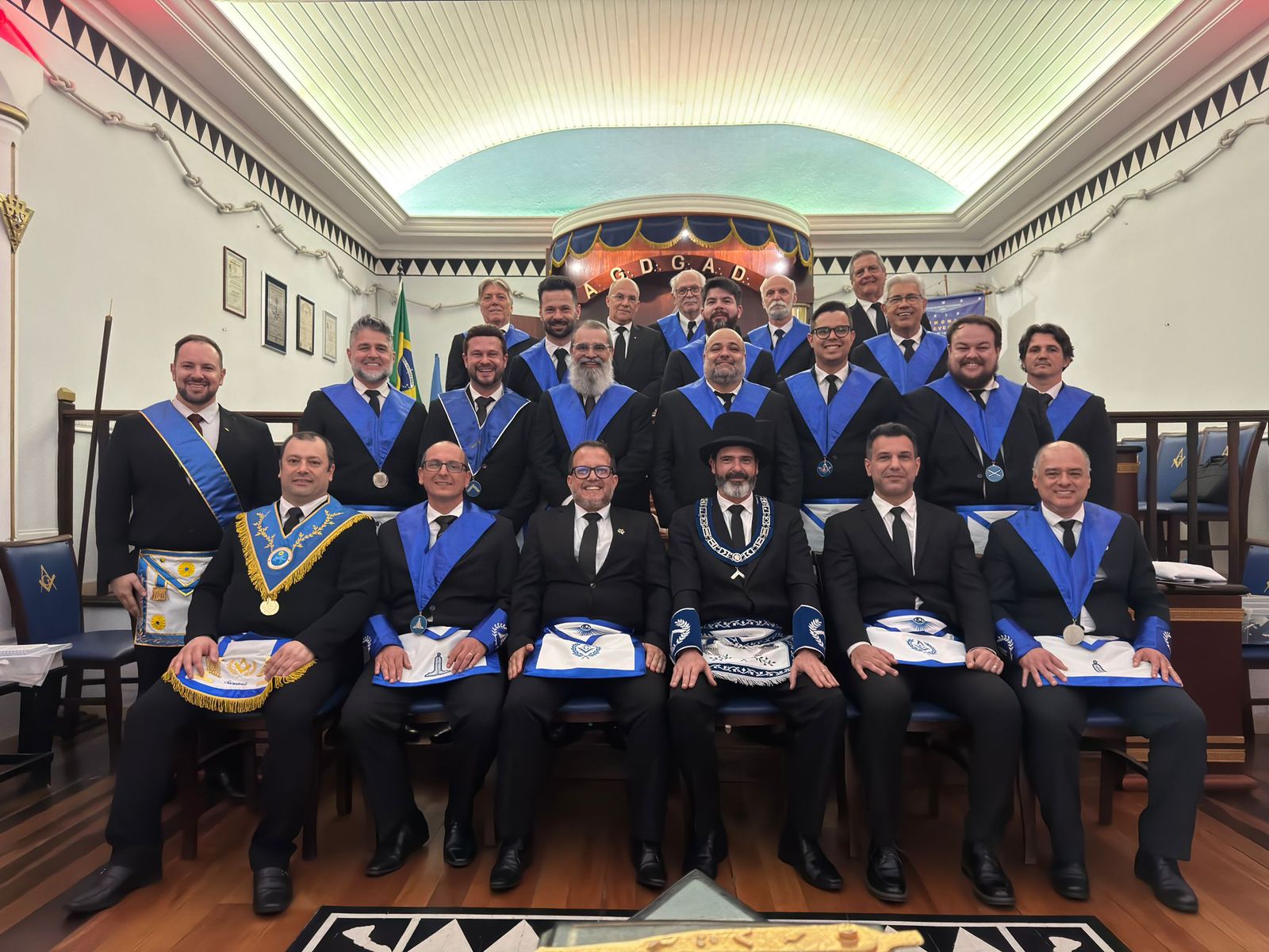 Elevação ao grau de Mestre na Loja Harmonia e Perseverança
