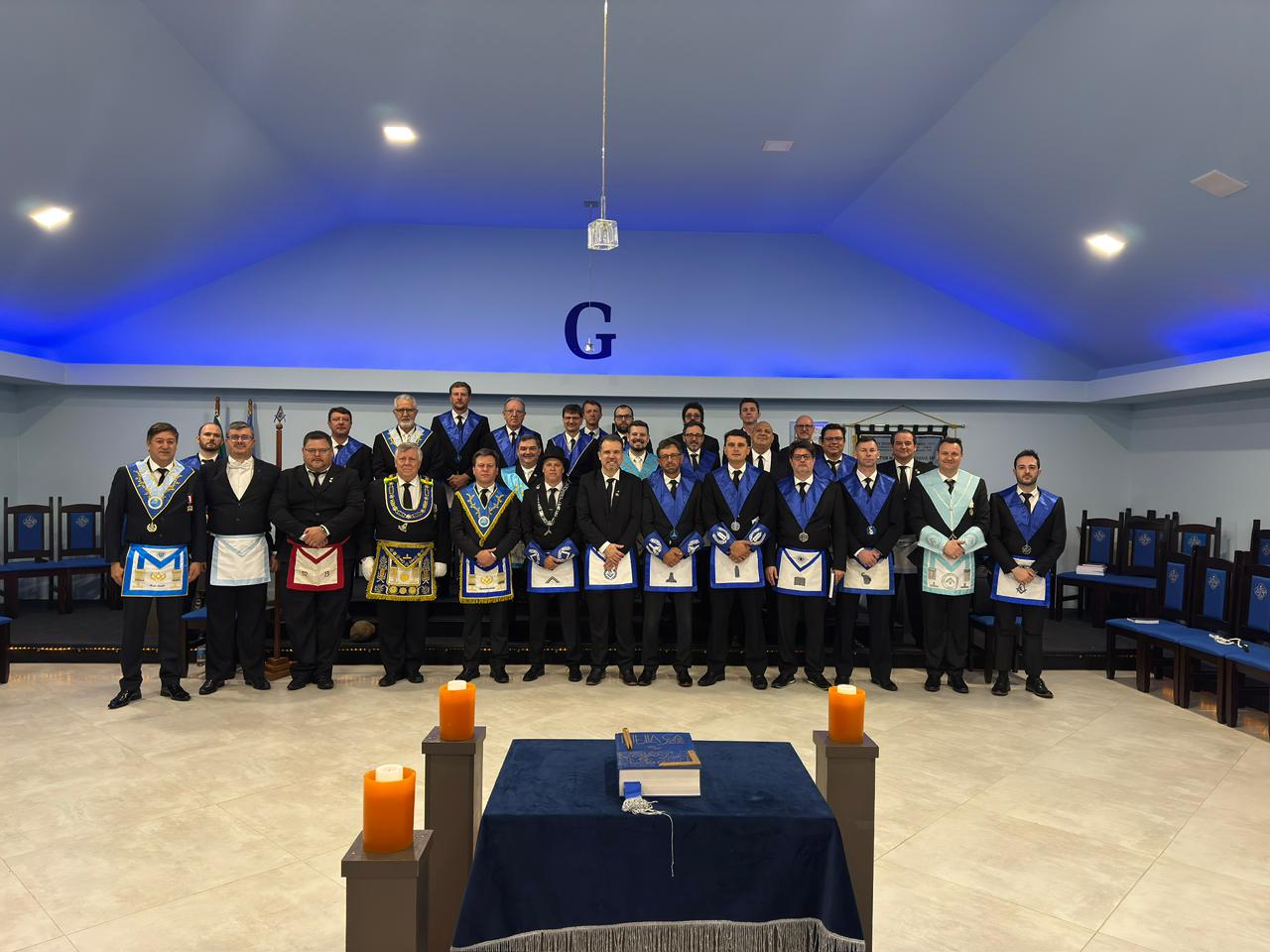 Elevação ao grau de Mestre Maçom na Loja Amilton Martins Lisboa